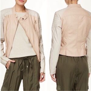 Laundry by Shelli Segal Women's Faux Leather Asymmetrical Short Jacket